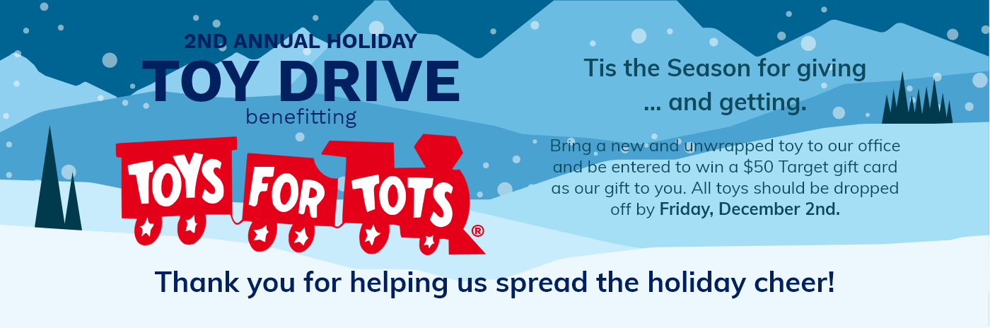 toy drive promotion banner
